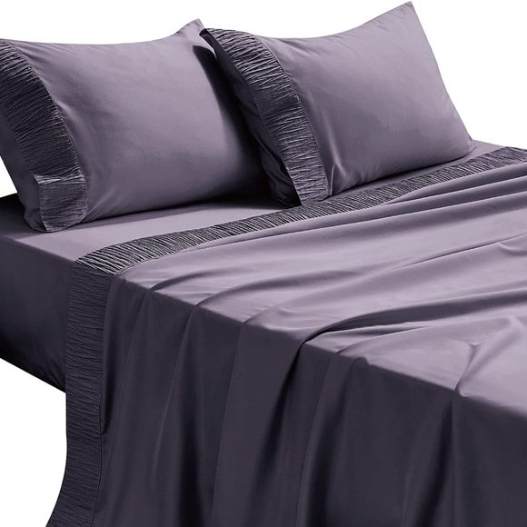 4 PCS Sheets Set  - Soft Bed Sheets , Cooling Microfiber - Picture 11 of 16